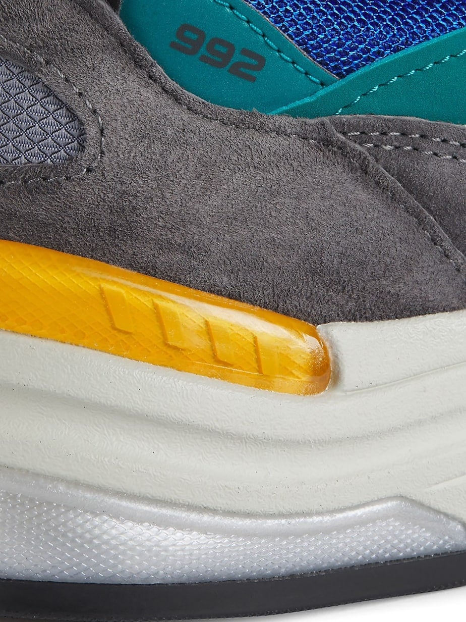 Ew Balance 992 Grey Green Teal Yellow