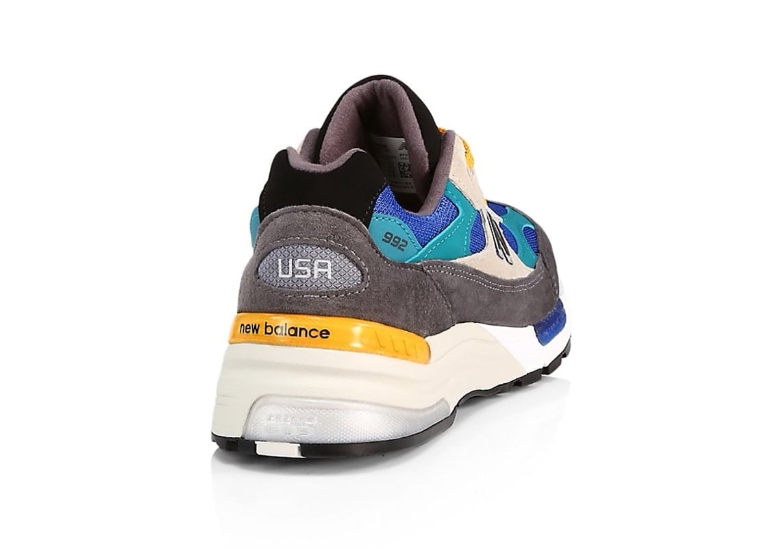 Ew Balance 992 Grey Green Teal Yellow
