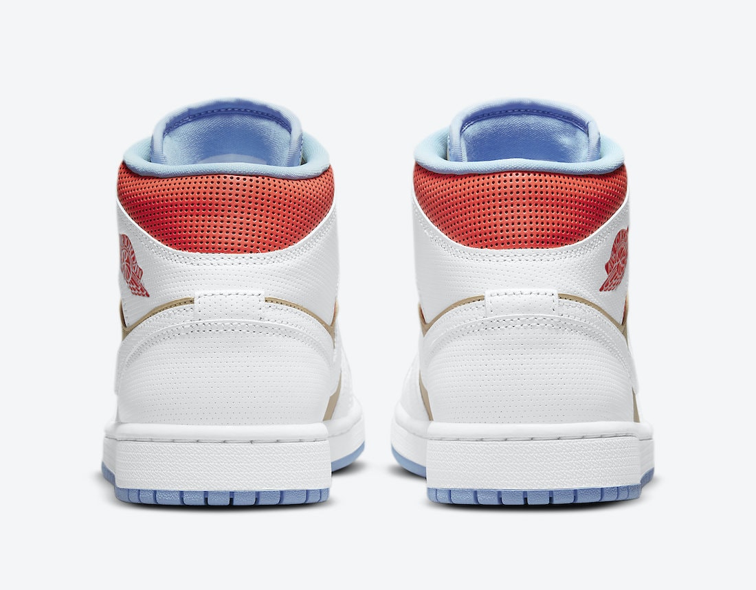 Jordan Brand Covers the Air Jordan 1 Mid in Perforated Leather and Sesame