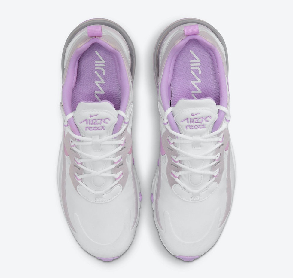 Nike Air Max 270 React Features A Pink/Lavender Design