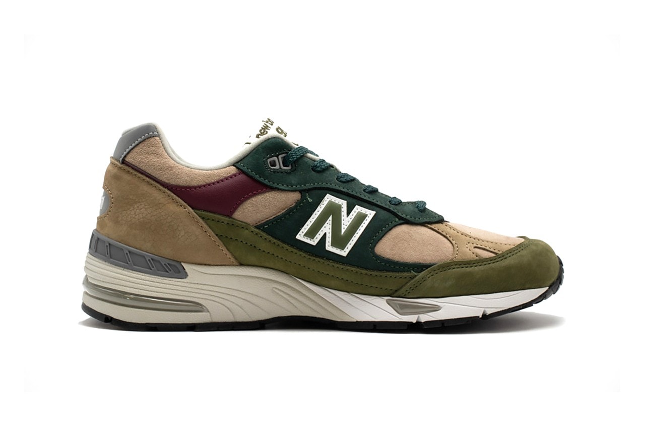 New Balance 991 Nu Block Green Brown