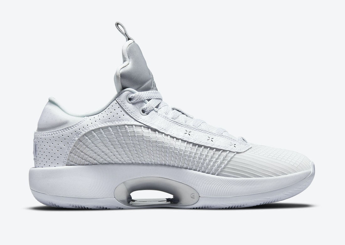 Official Images of the Air Jordan 35 Low "White Metallic"