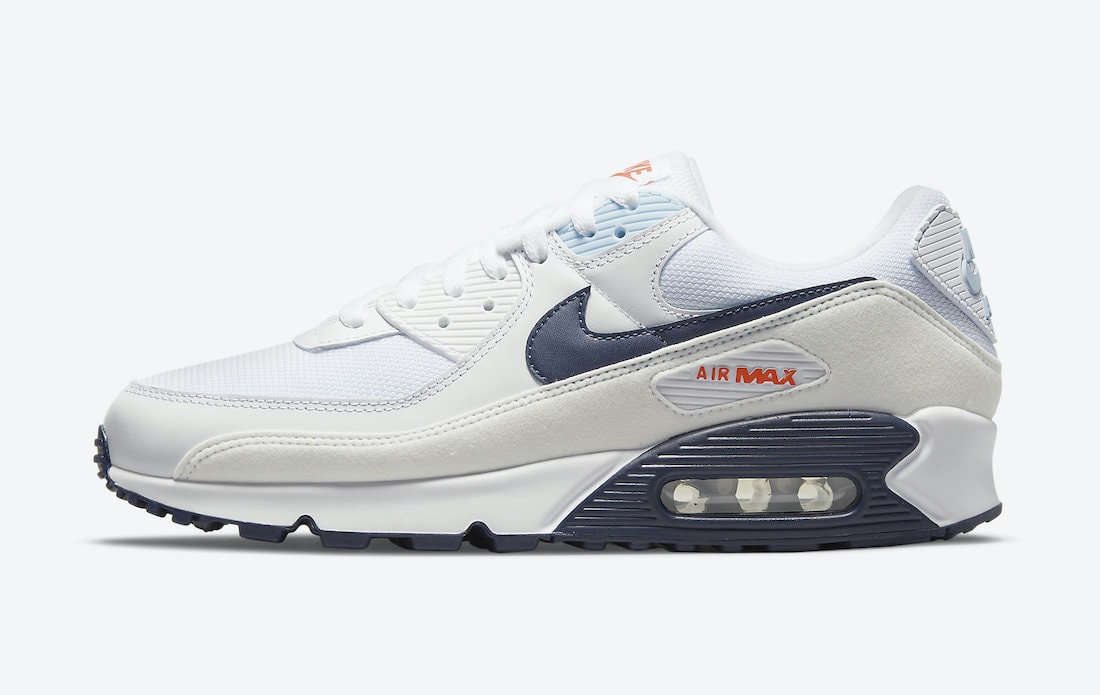 Navy Accents Cover the Newest Nike Air Max 90