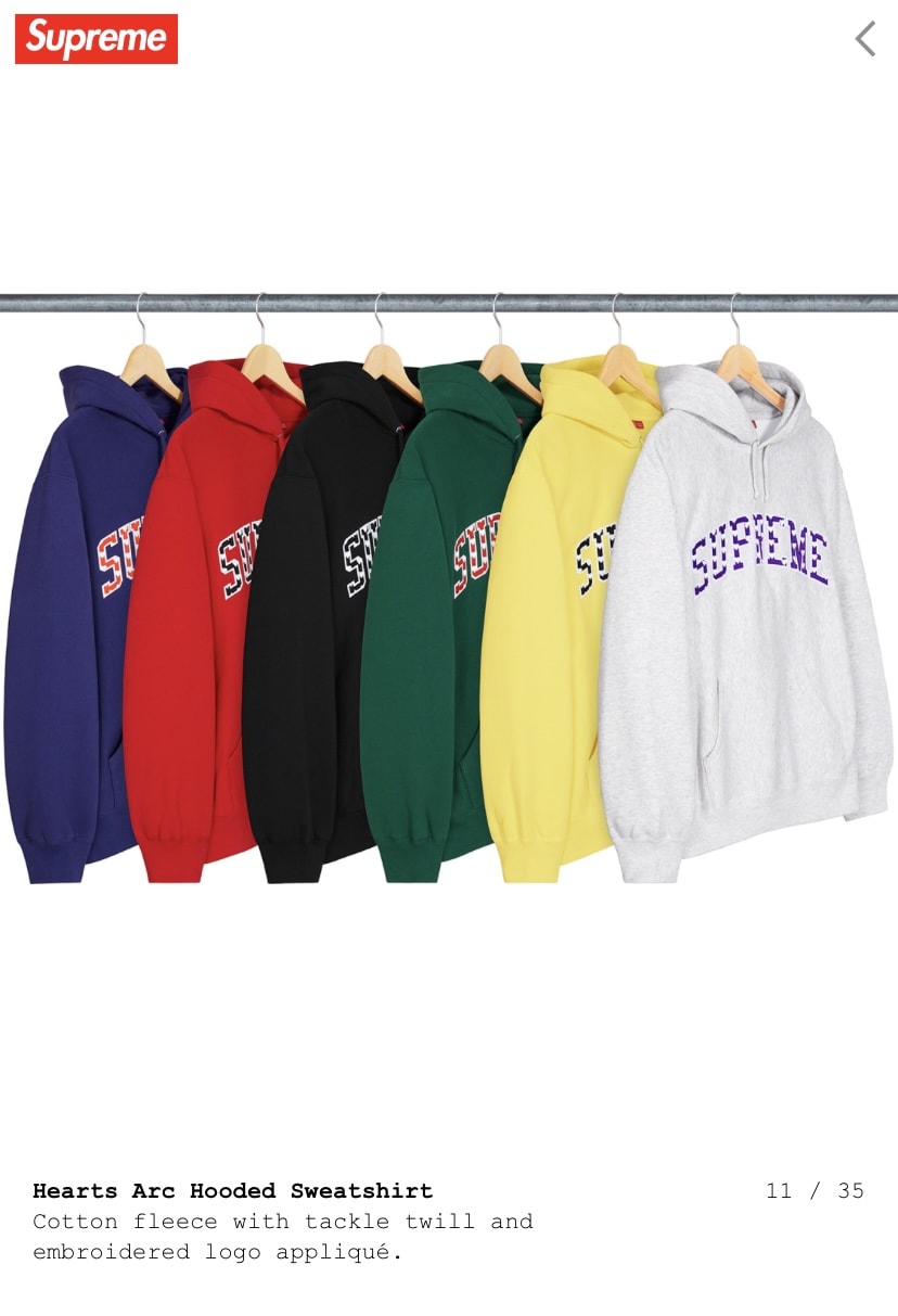 Supreme Reverse Box Logo hooded sweatshirts in six colors