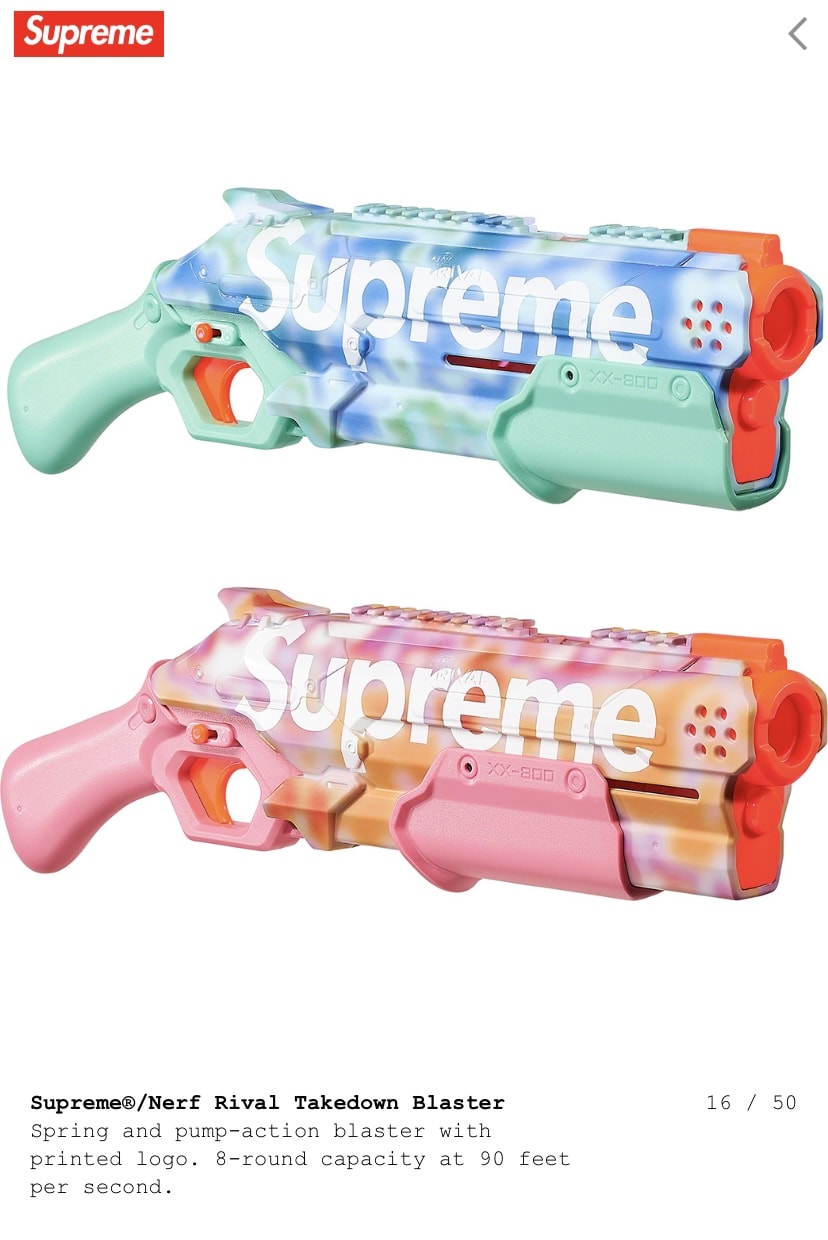 Supreme water blasters in green and pink
