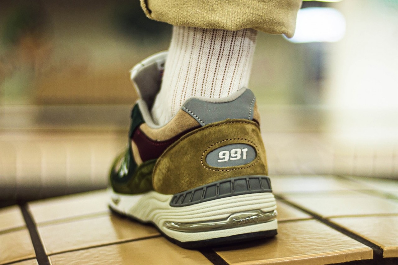 New Balance 991 Nu Block Green Brown