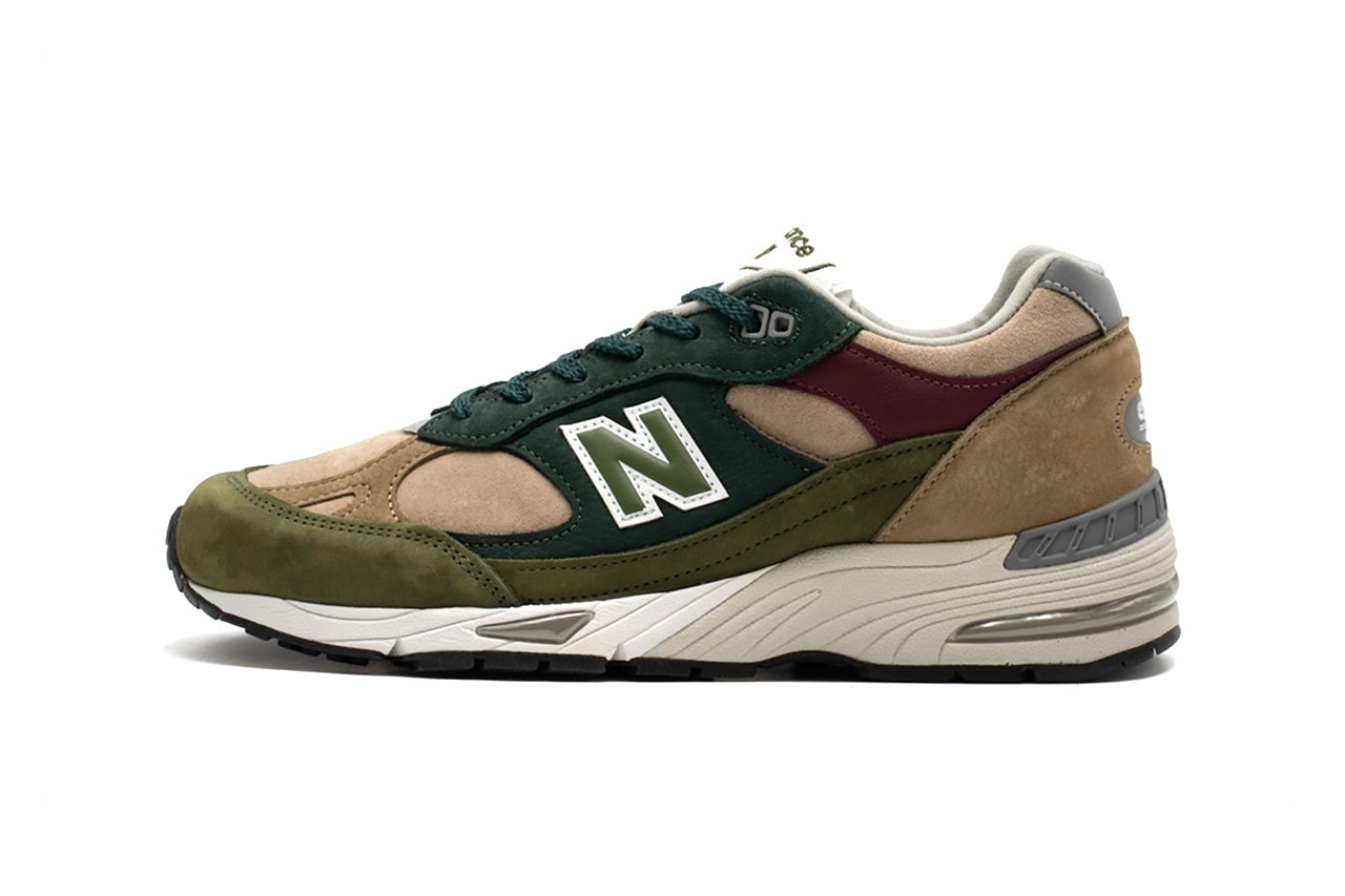 New Balance 991 Nu Block Green Brown