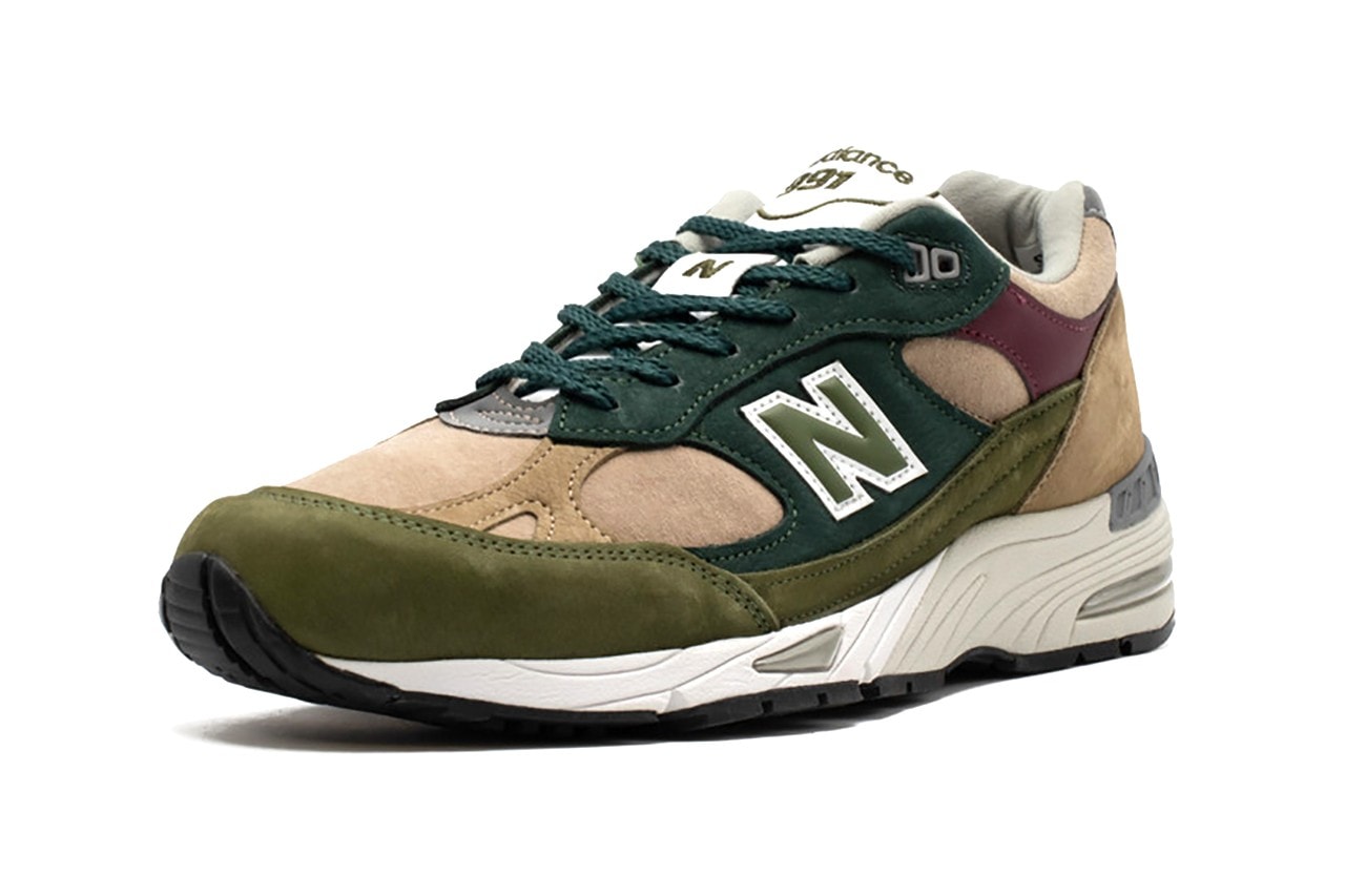New Balance 991 Nu Block Green Brown