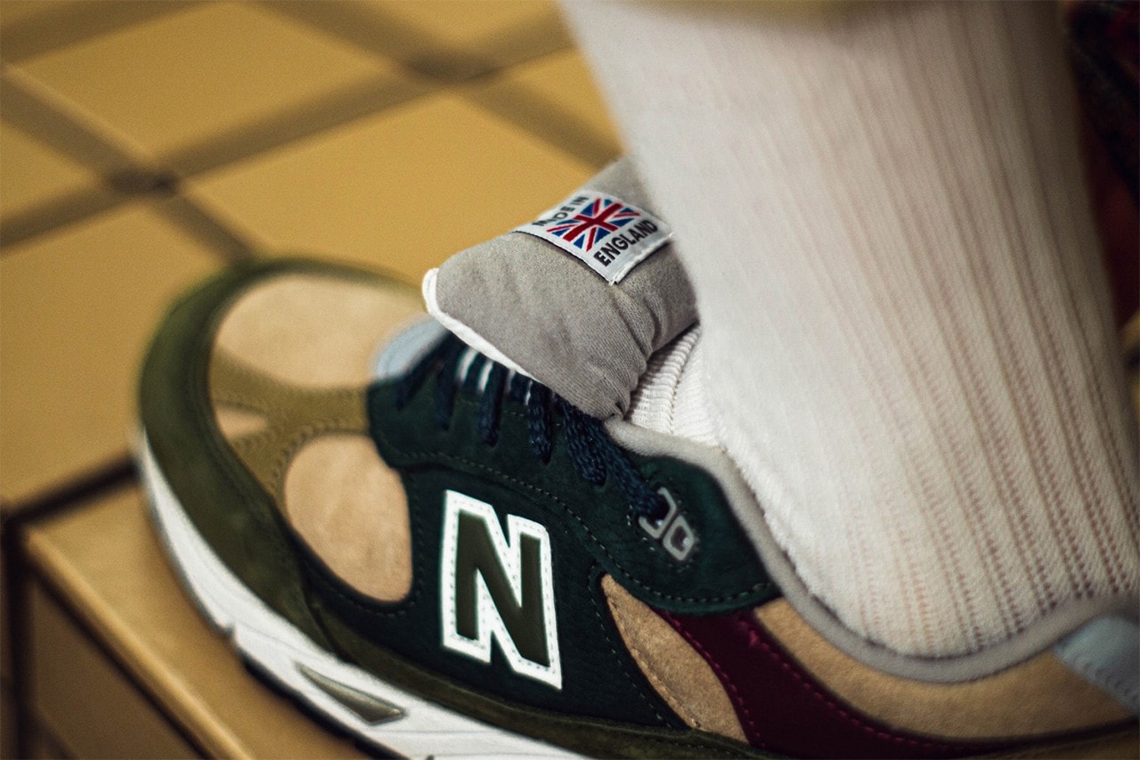 New Balance 991 Nu Block Green Brown