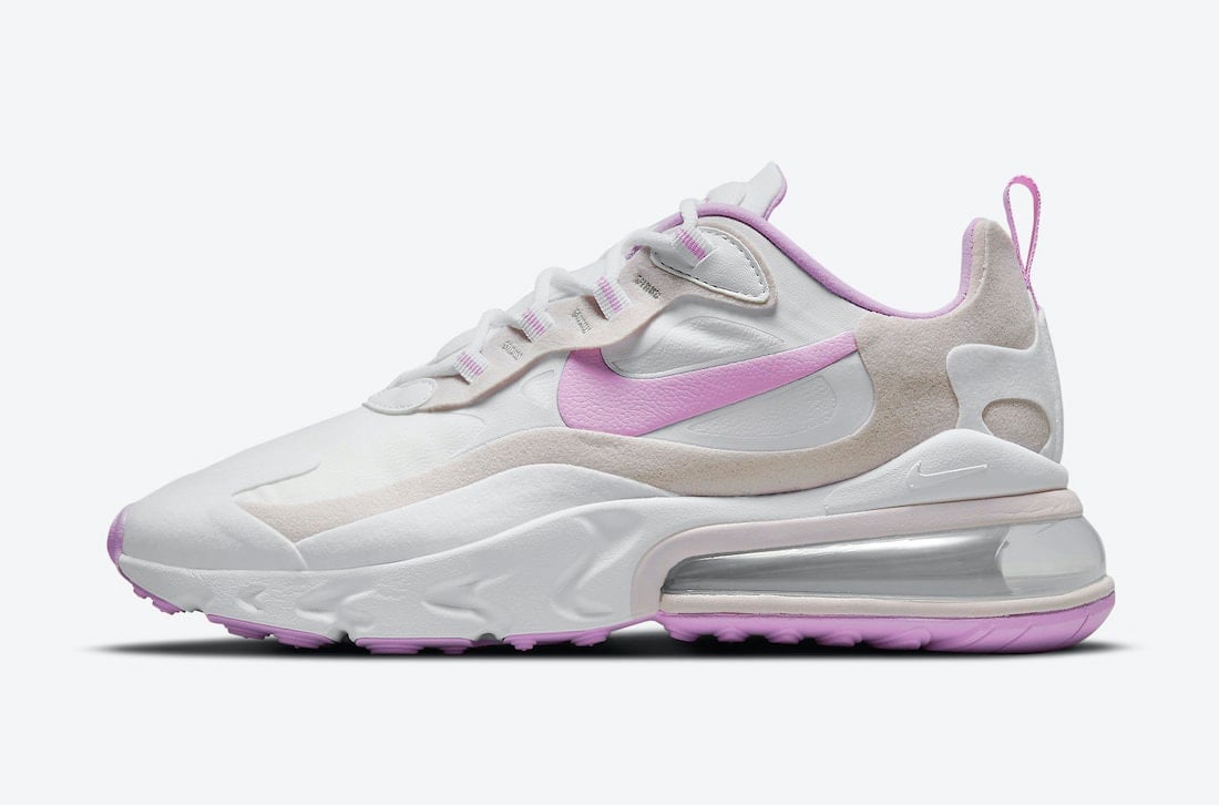 Nike Air Max 270 React Features A Pink/Lavender Design