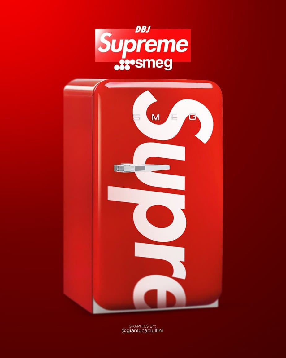 Supreme Teams Up with Smeg for a SS21 Mini Fridge