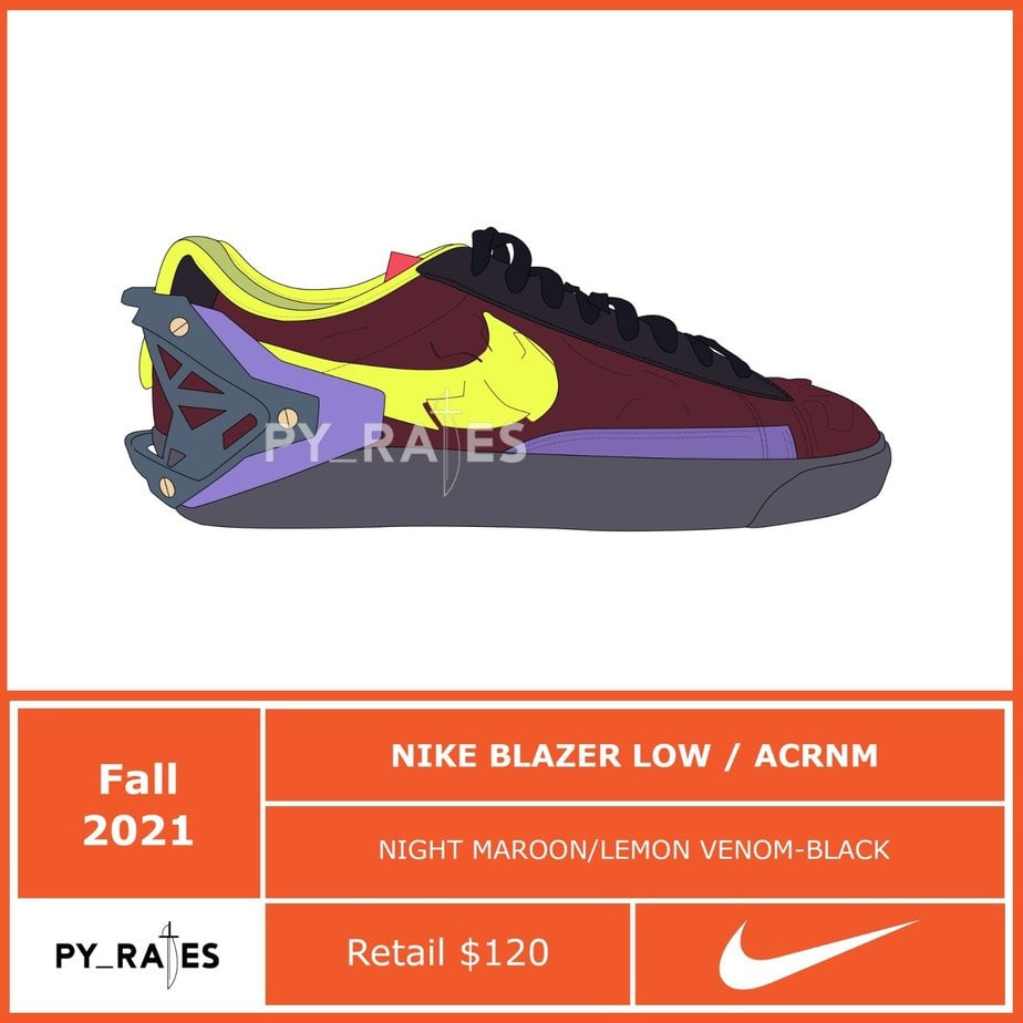 Official Images of the Acronym x Nike Blazer Low Collection