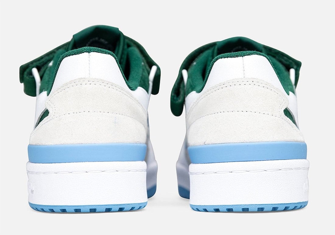 Green and Blue Highlight a White adidas Forum Low