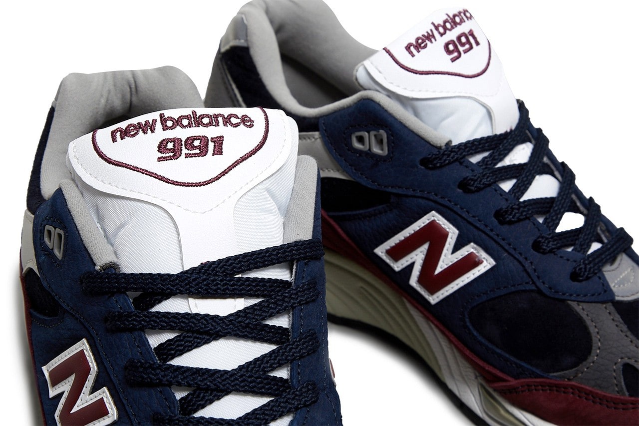 New Balance 991 Made In Uk Navy Red