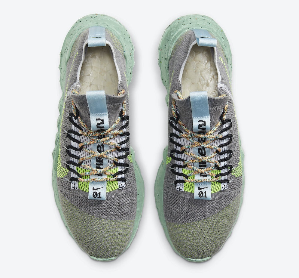 Nike Space Hippie 01 Wolf Grey Volt Black White DJ3056-002
