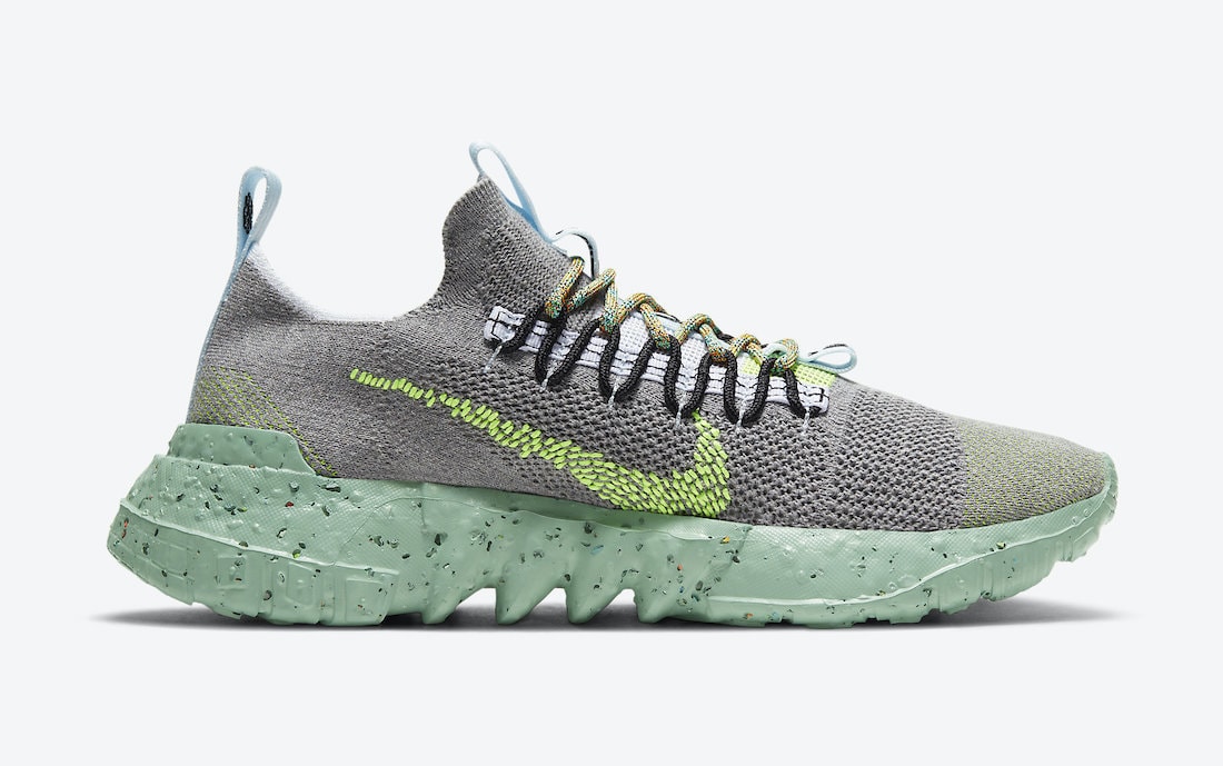 Nike Space Hippie 01 Wolf Grey Volt Black White DJ3056-002