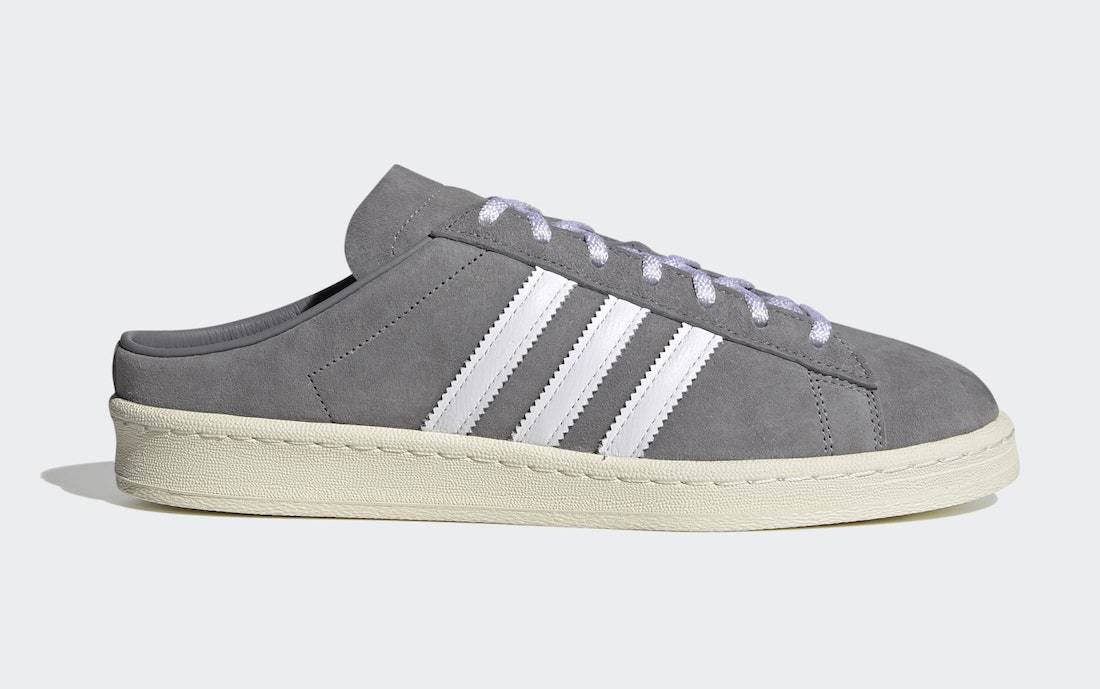 adidas Campus 80s Mules Grey FX5841