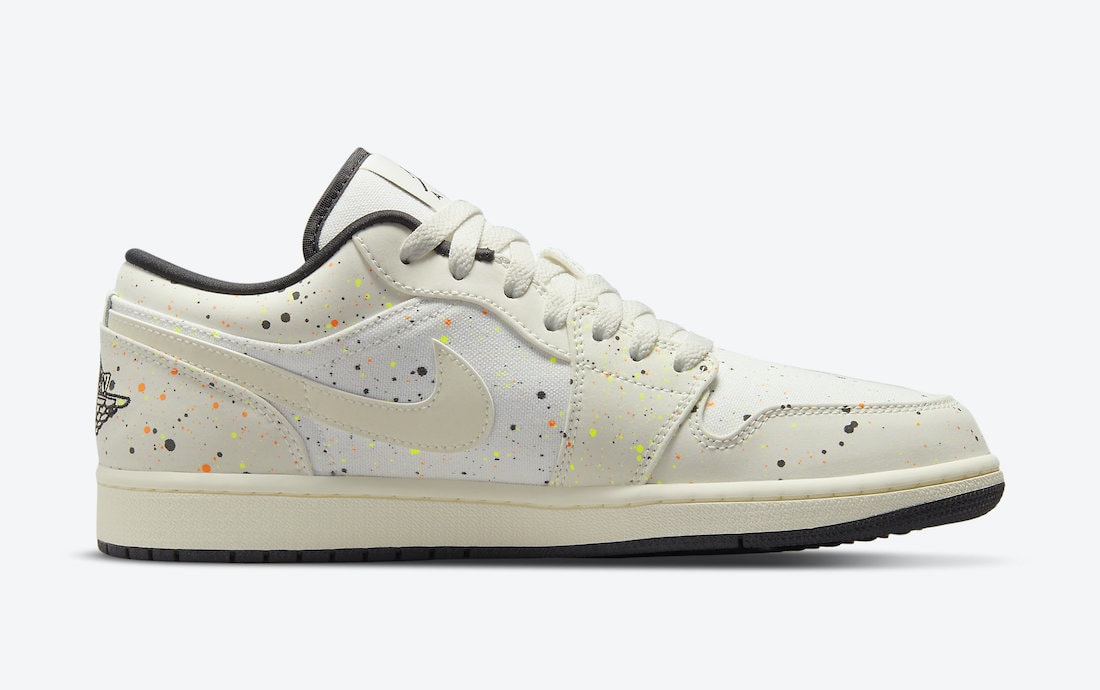 Air Jordan 1 Low Splashed in Paint Splatter