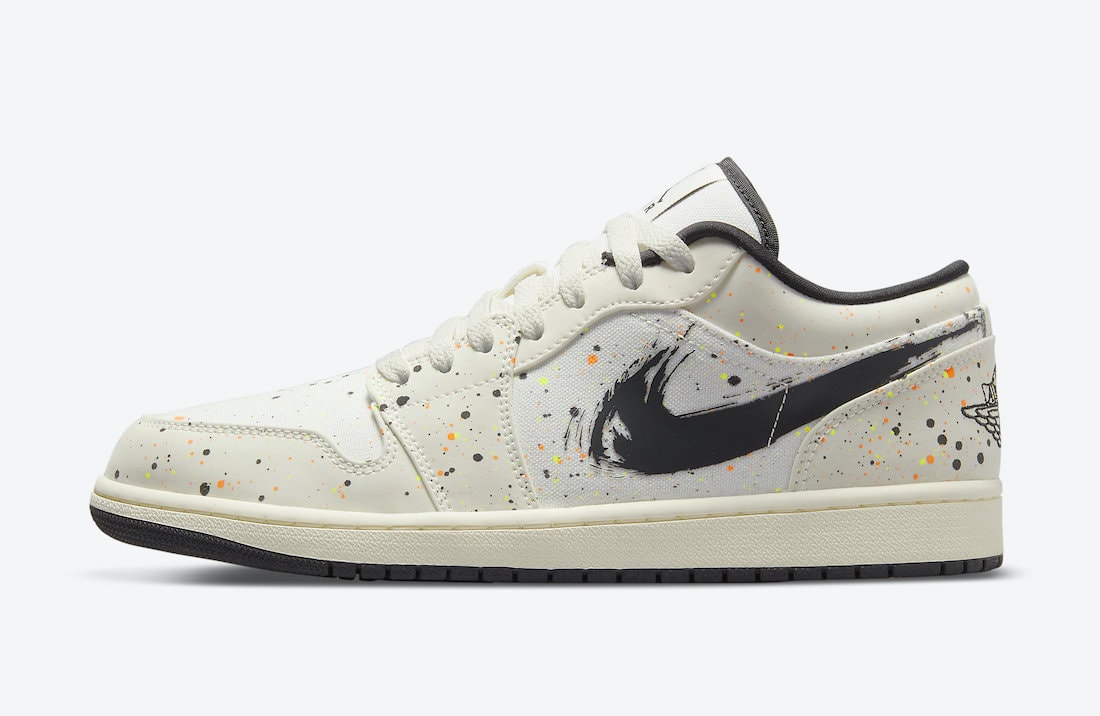 Air Jordan 1 Low Splashed in Paint Splatter