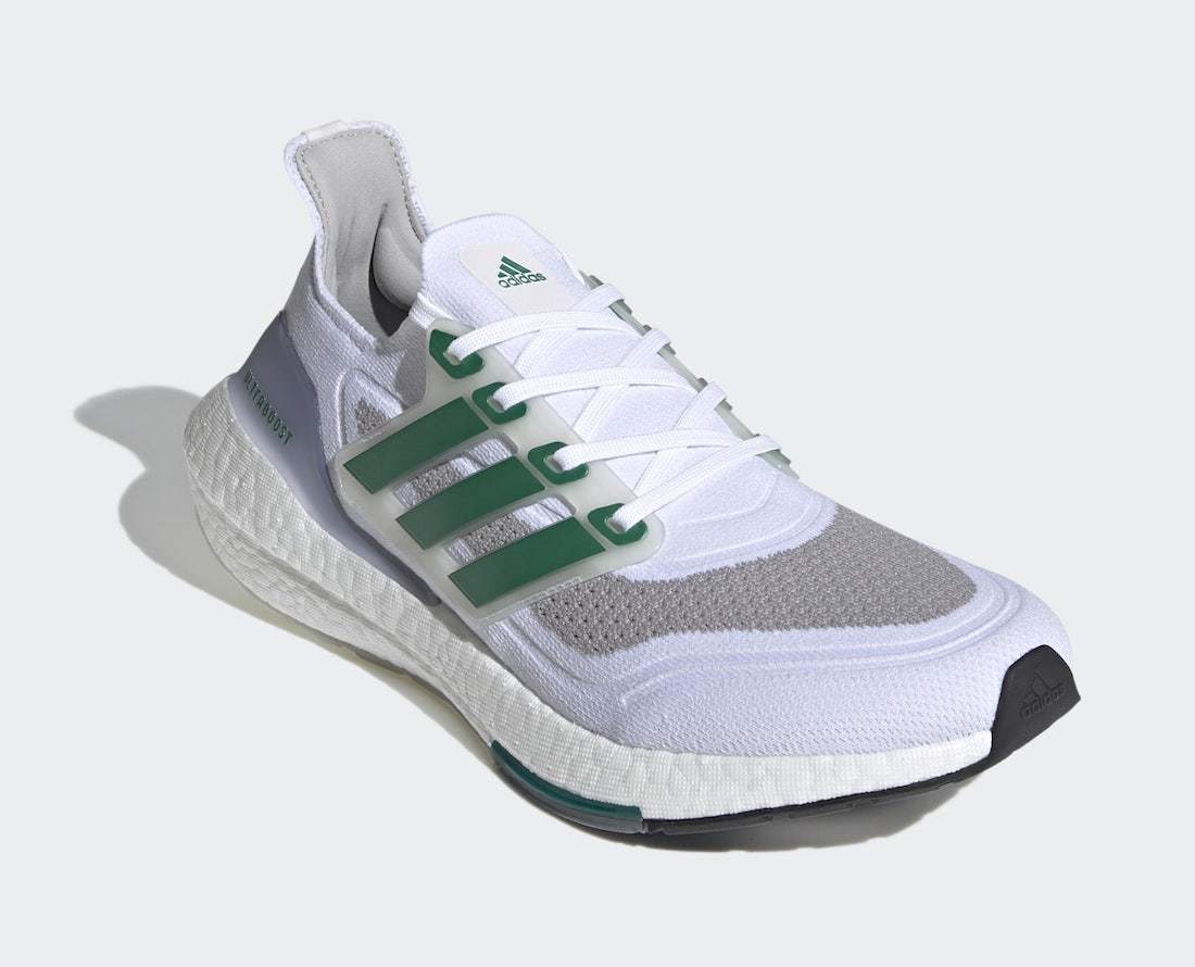 adidas Adds "Sub Green" to a White Ultra Boost 21