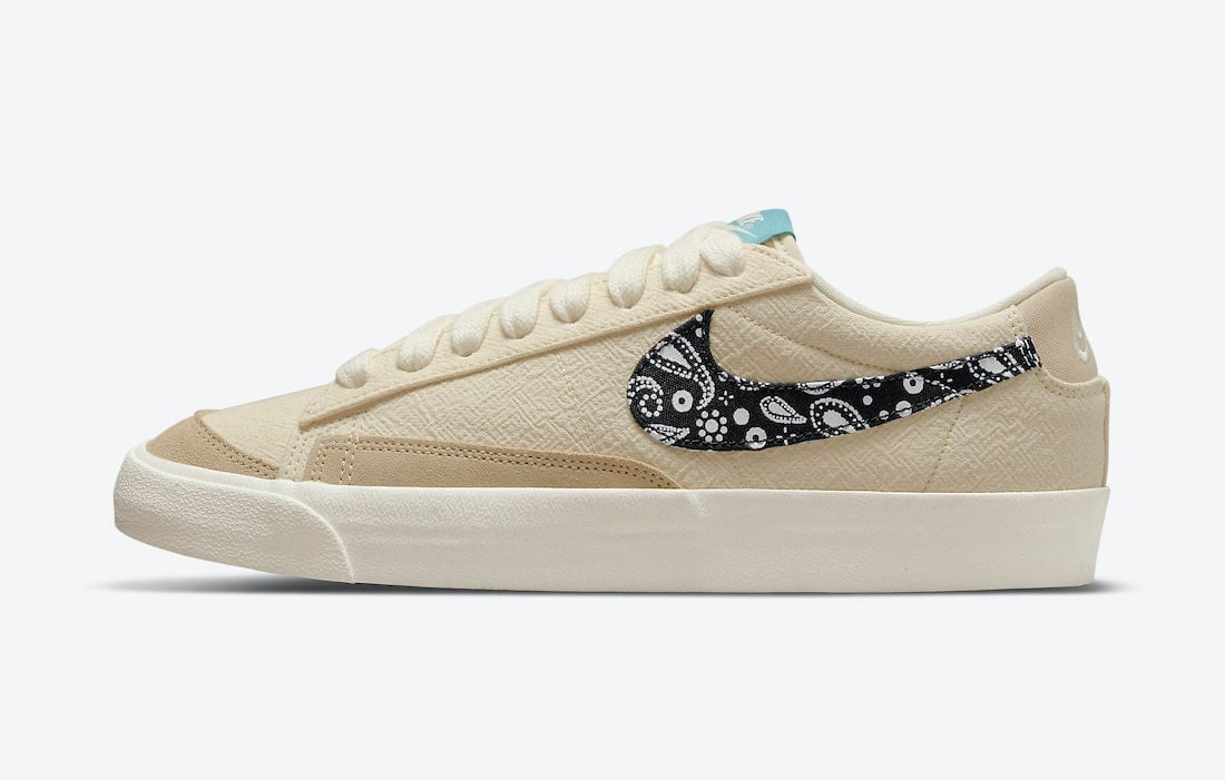 Nike Adds Black Paisley Swooshes to the Blazer Low