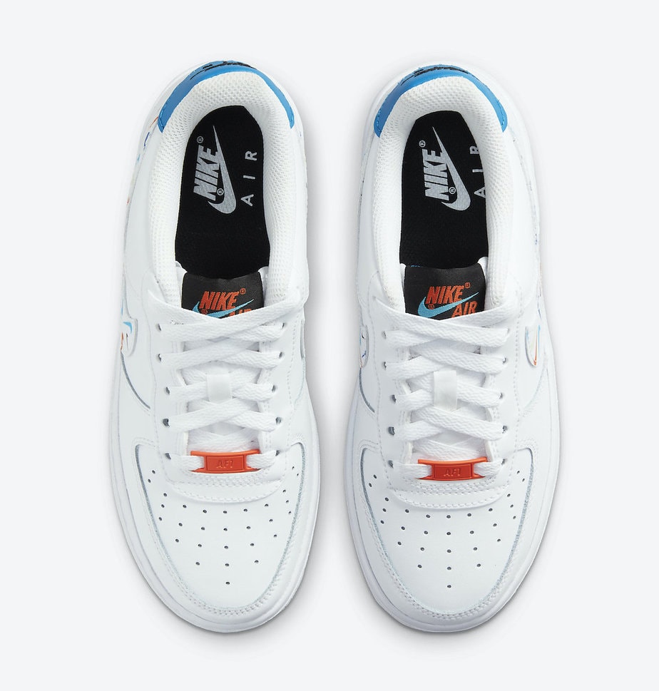 nike air force 1 low summit white solar red