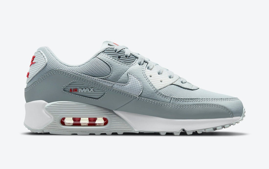 Nike Air Max 90 Grey Red DM9102-001