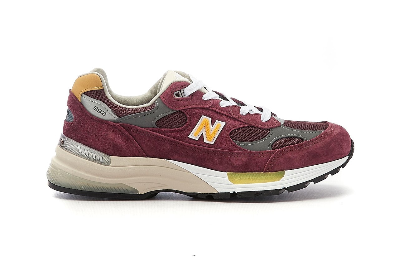 New Balance 992 Burgundy Yellow M992ca