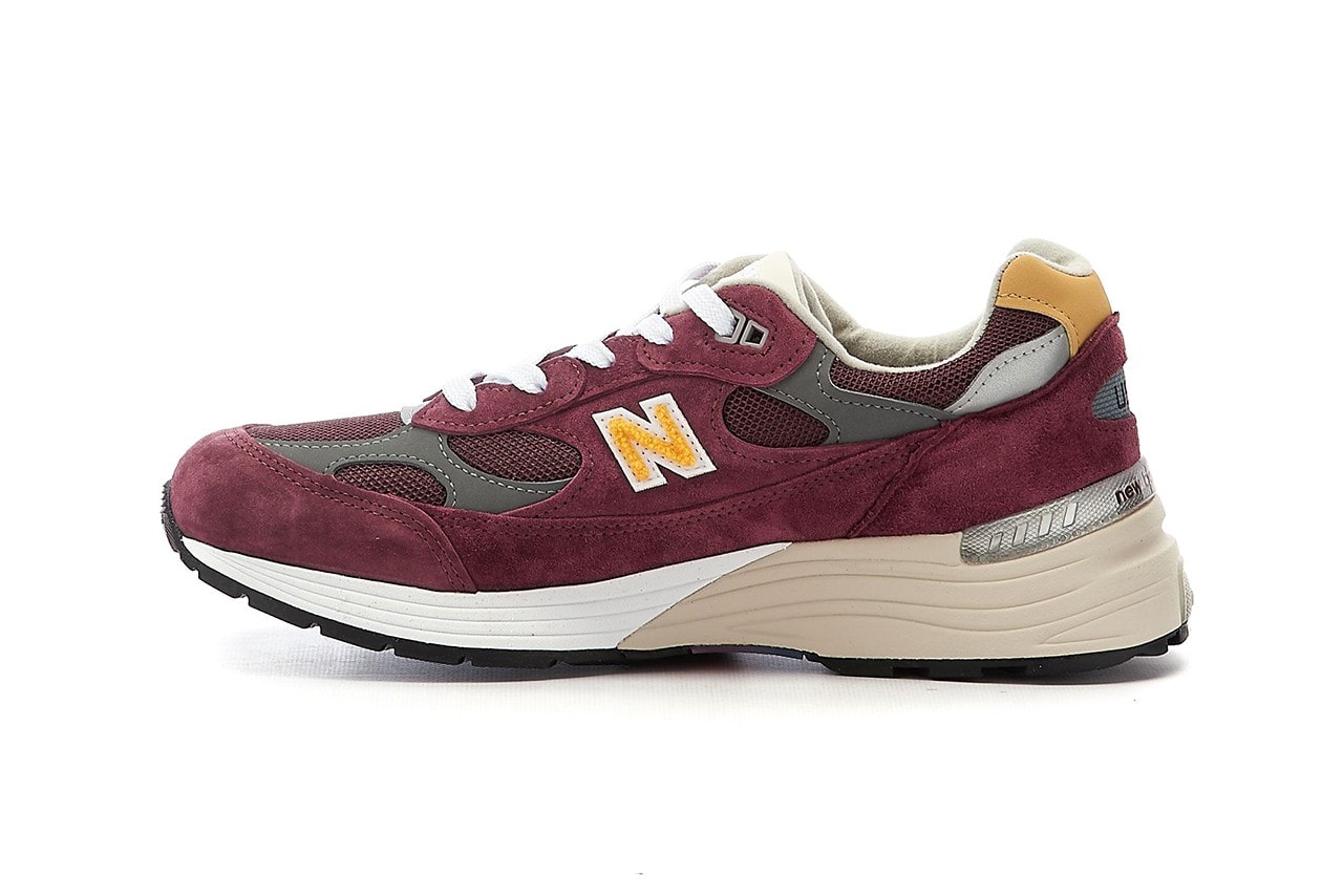 New Balance 992 Burgundy Yellow M992ca