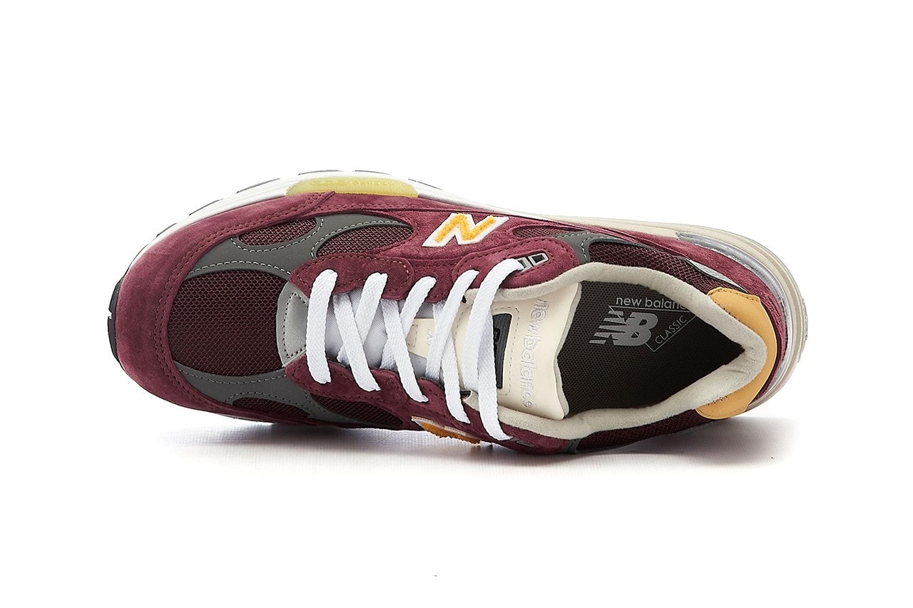 New Balance 992 Burgundy Yellow M992ca