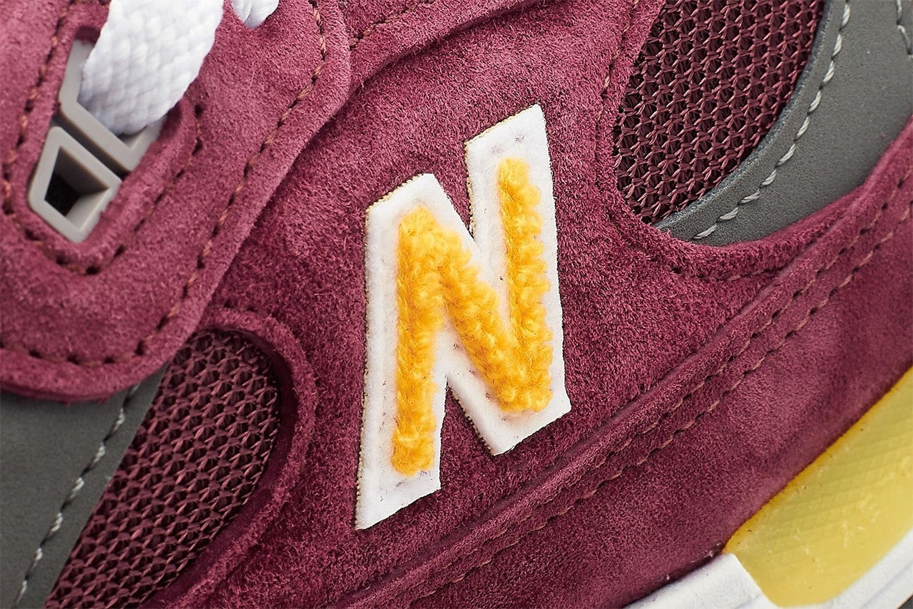New Balance 992 Burgundy Yellow M992ca