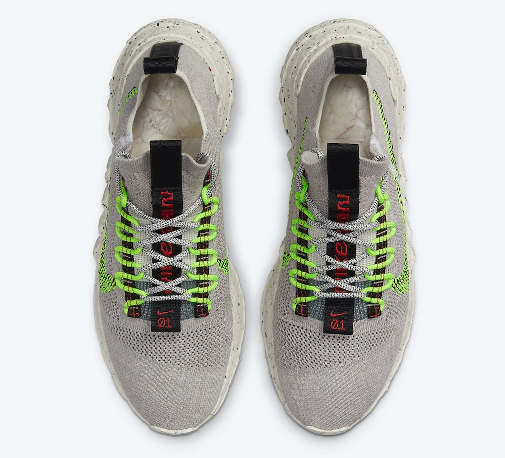 Nike Space Hippie 01 Vast Grey Electric Green DJ3056-004