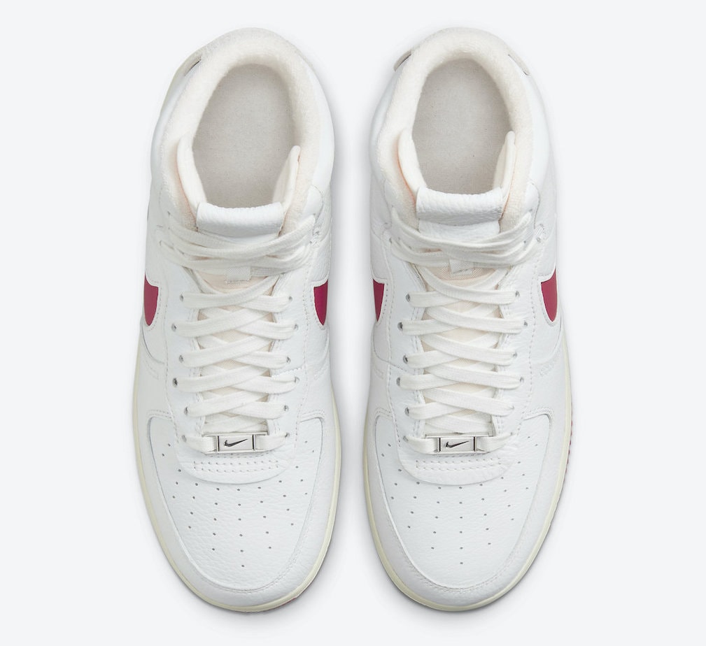 Nike Air Force 1 Strapless Summit White Gym Red DC3590-100