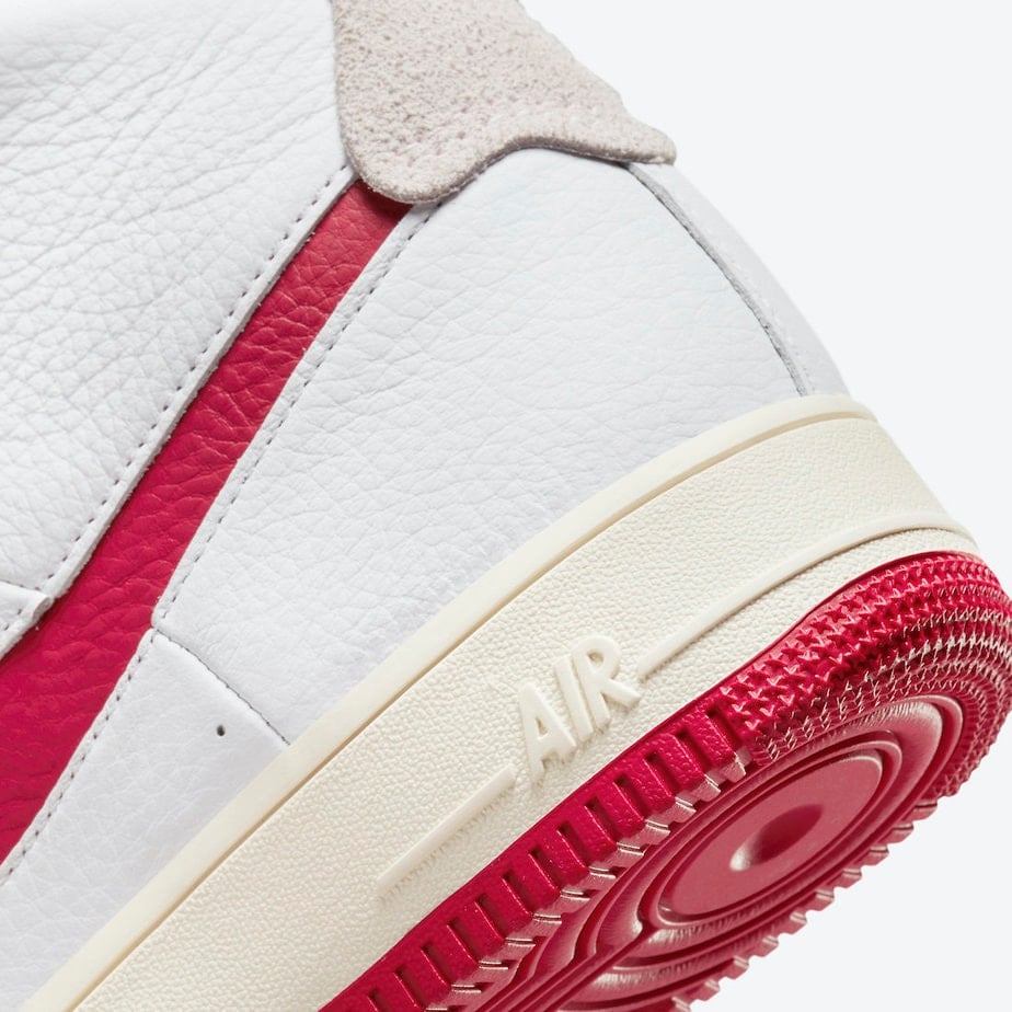 Nike Air Force 1 Strapless Summit White Gym Red DC3590-100