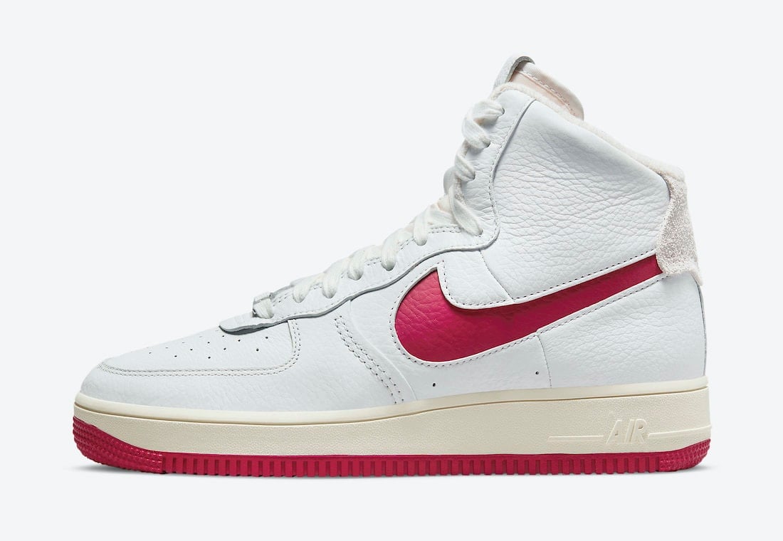 Nike Air Force 1 Strapless Summit White Gym Red DC3590-100