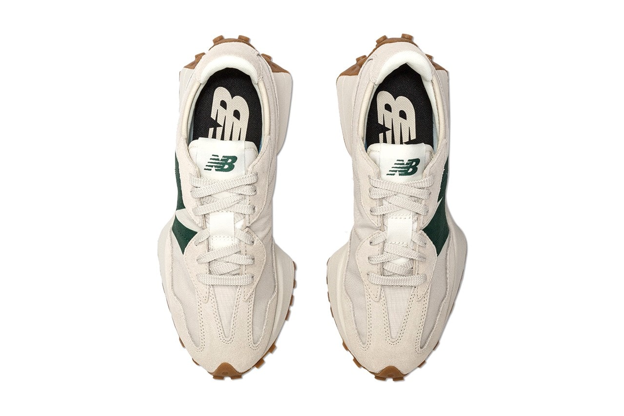 New Balance 327 Off-White Green