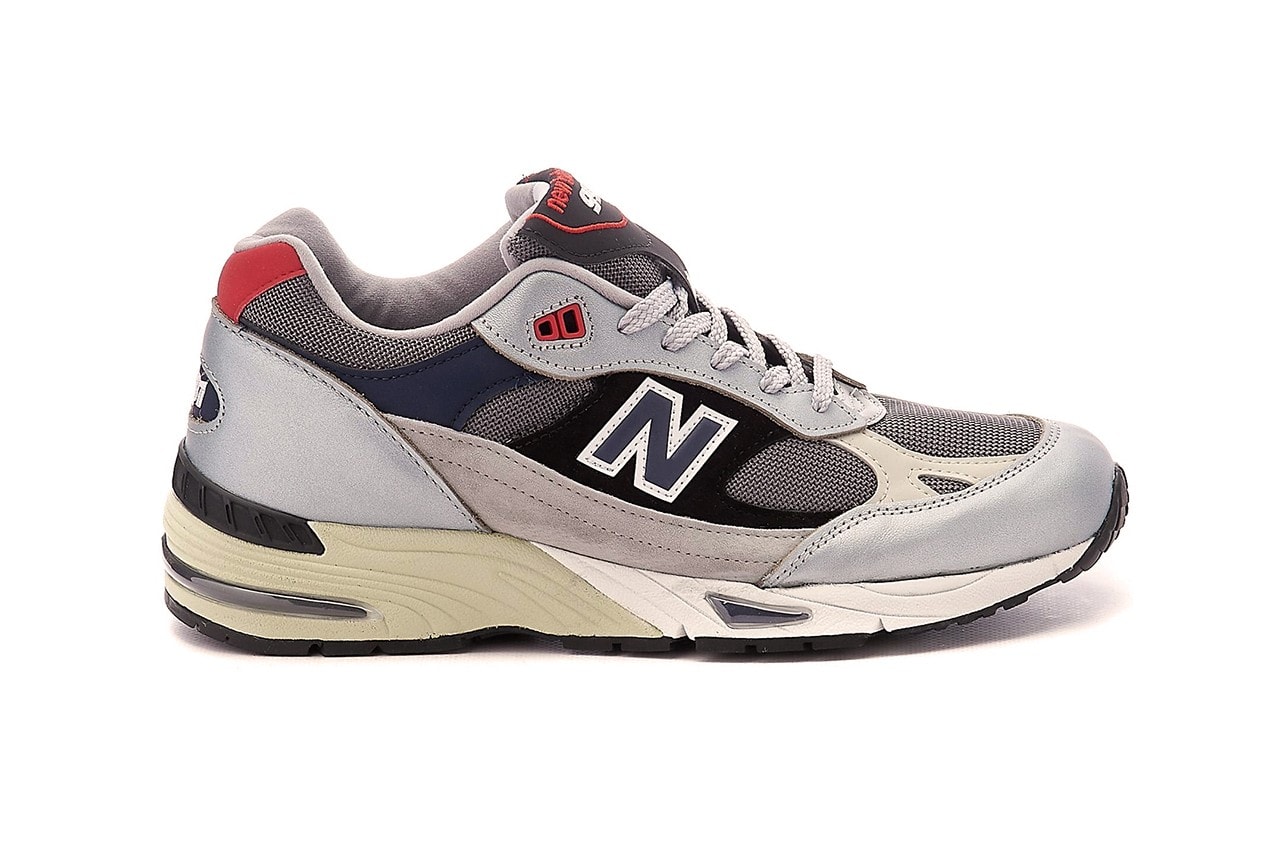 New Balances 991 Silver Navy Red M991skr