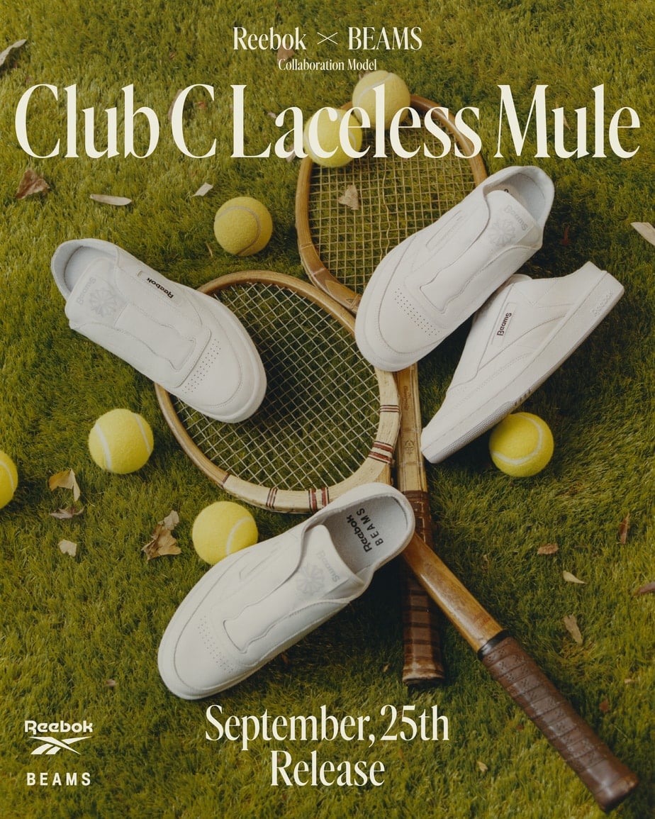 Beams Reebok Club C Laceless Mule