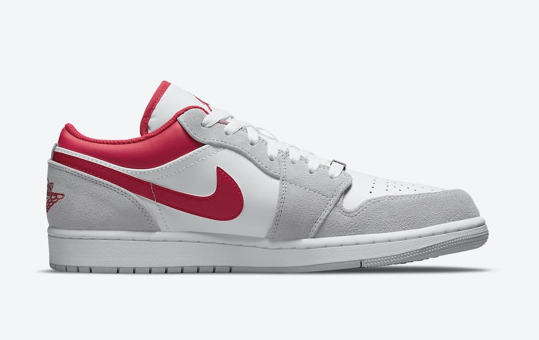 Air Jordan 1 Low Releasing in White, Grey, and Red