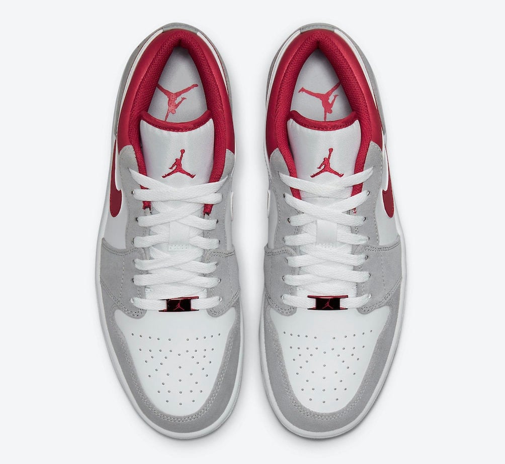Air Jordan 1 Low Releasing in White, Grey, and Red