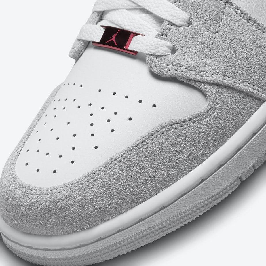 Air Jordan 1 Low Releasing in White, Grey, and Red