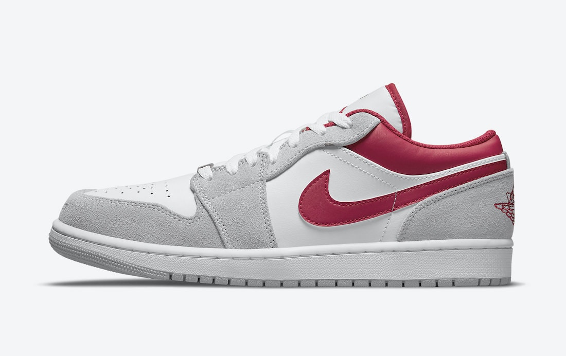 Air Jordan 1 Low Releasing in White, Grey, and Red