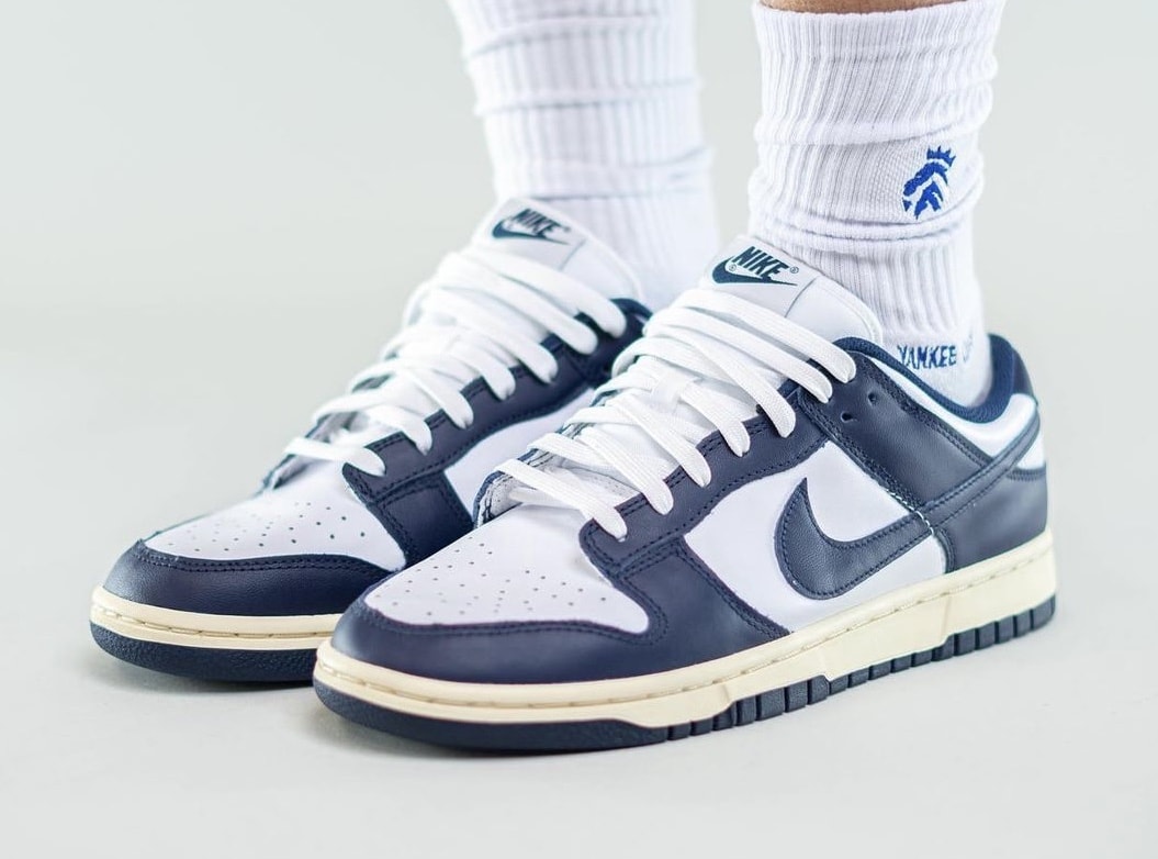 Nike Dunk Low White Navy 