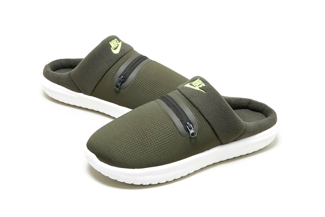 Nike Burrow Khaki Green Outdoor Slipper Fleece Ripstop Release Information Fw21
