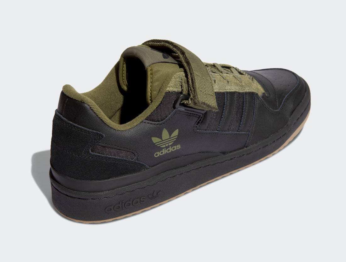 adidas Forum Low Black Olive Gum H01928