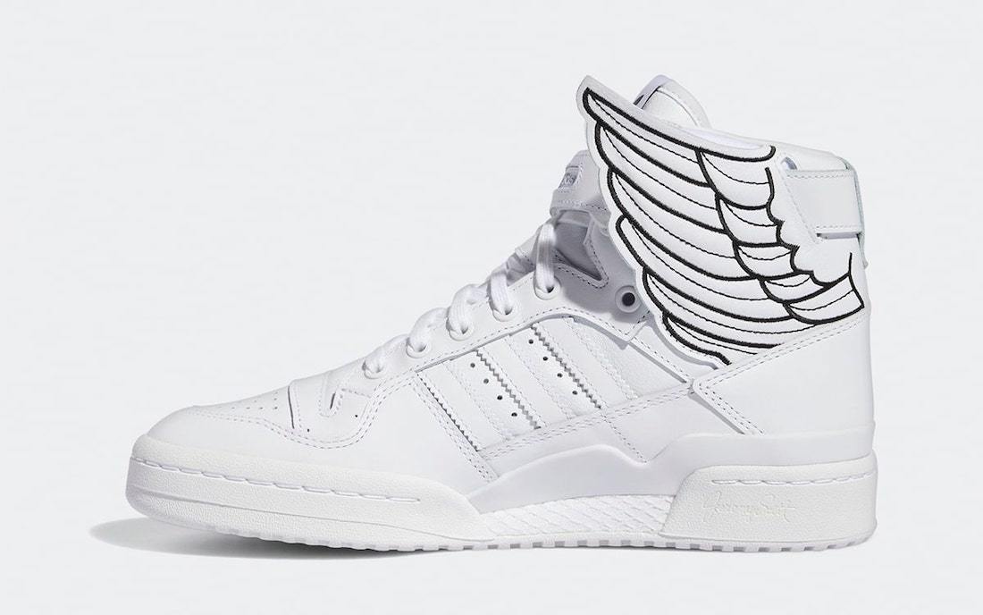 Jeremy Scott adidas Forum Hi Wings 4.0 White Black GX9445