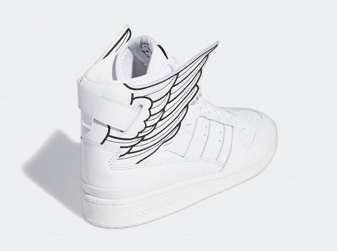 Jeremy Scott adidas Forum Hi Wings 4.0 White Black GX9445