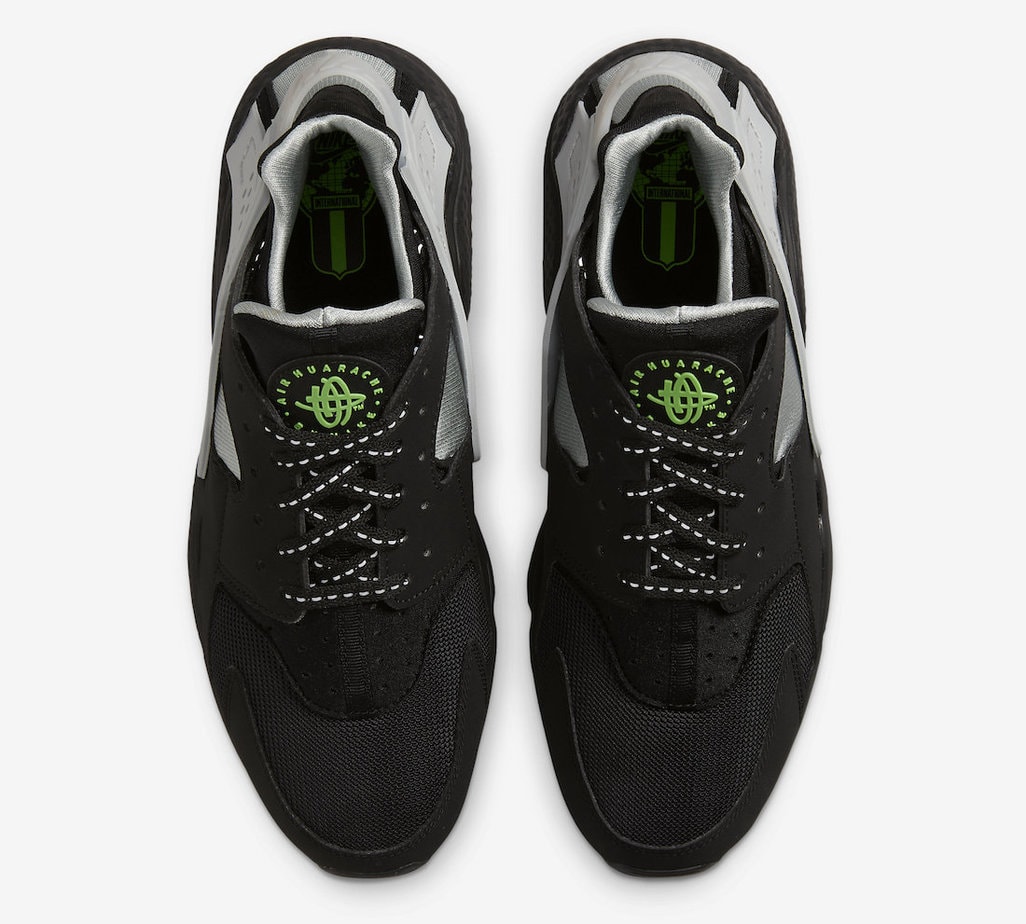 Nike Air Huarache Black Grey Green DR0141-001