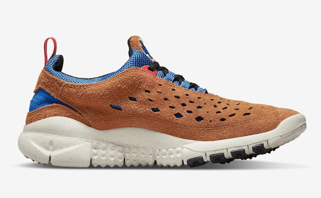 Nike Free Run Trail Dark Russet Habanero Red Blue Nebula CW5814-201