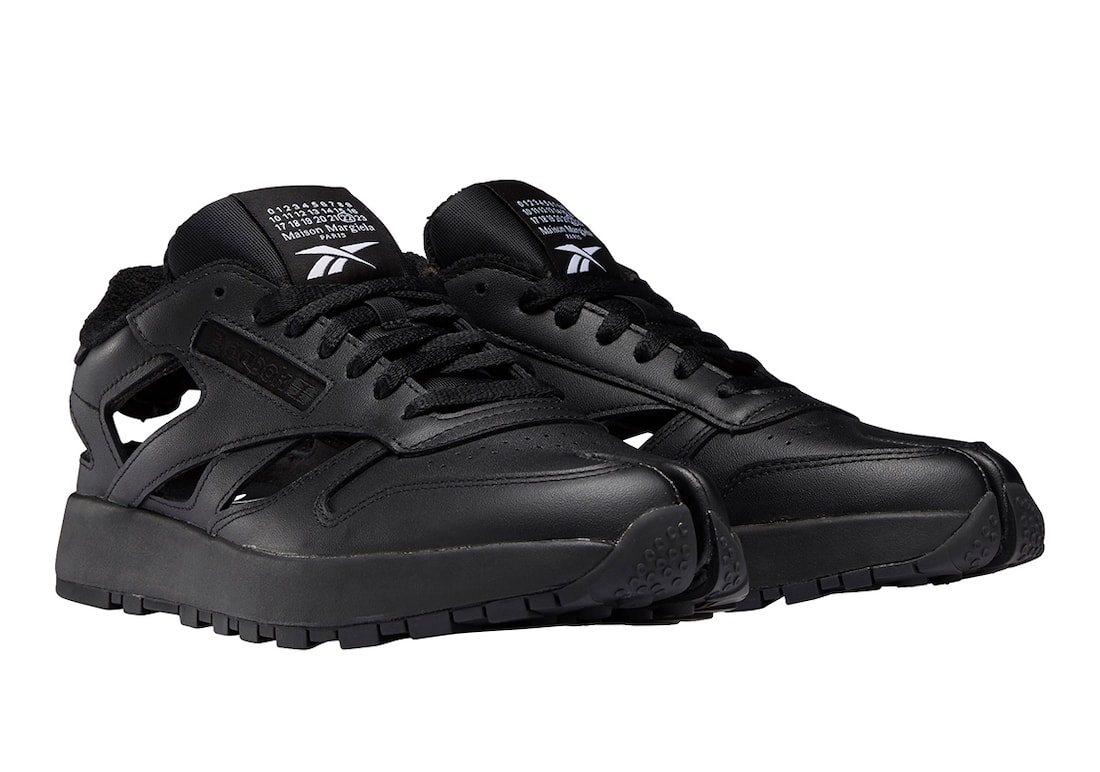 Maison Margiela Reebok Classic Leather Tabi Decortique Low Black